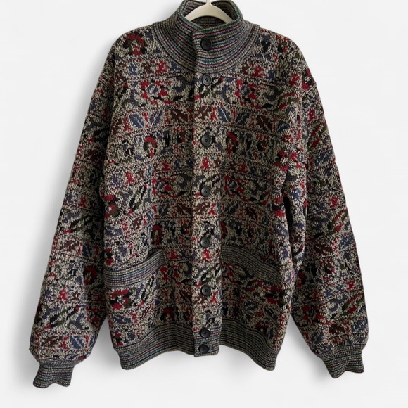 Missoni Rare Italian Vintage 80s Reversible‎ Jacket Men’s Size 50/XL - Picture 1 of 8
